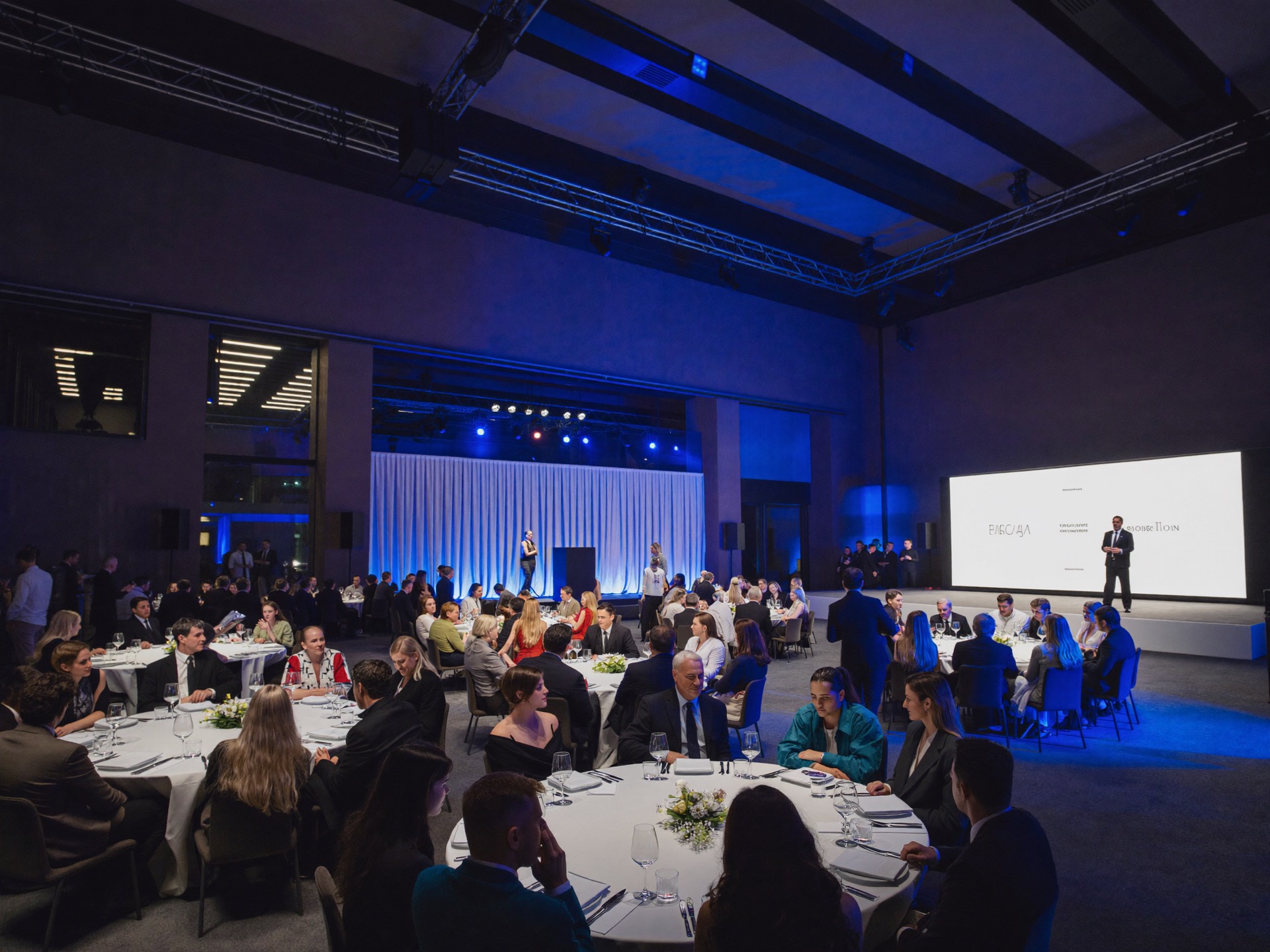Corporate gala · stage and podium